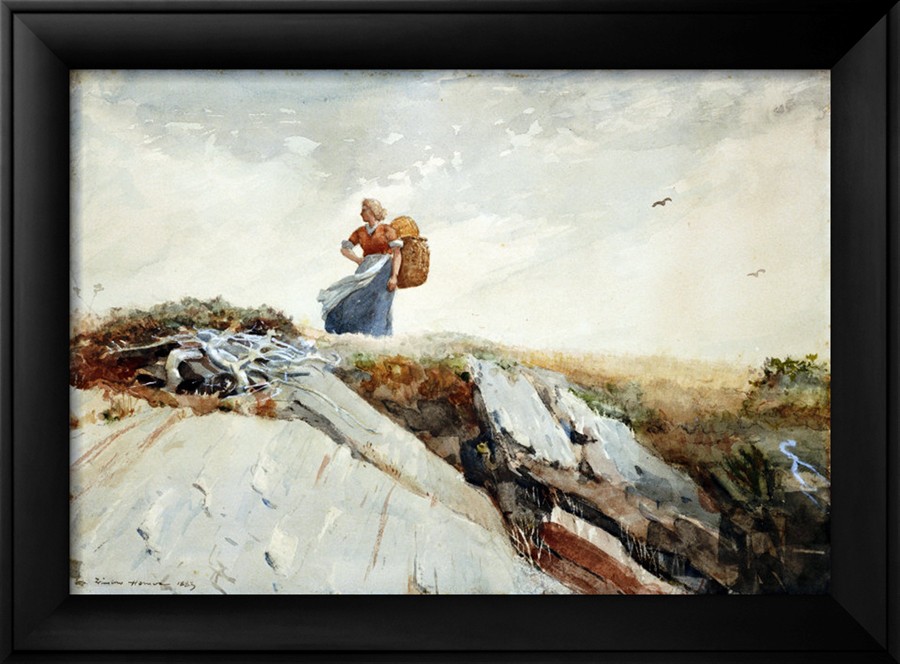 Down the Cliff, 1883 By Winslow Homer